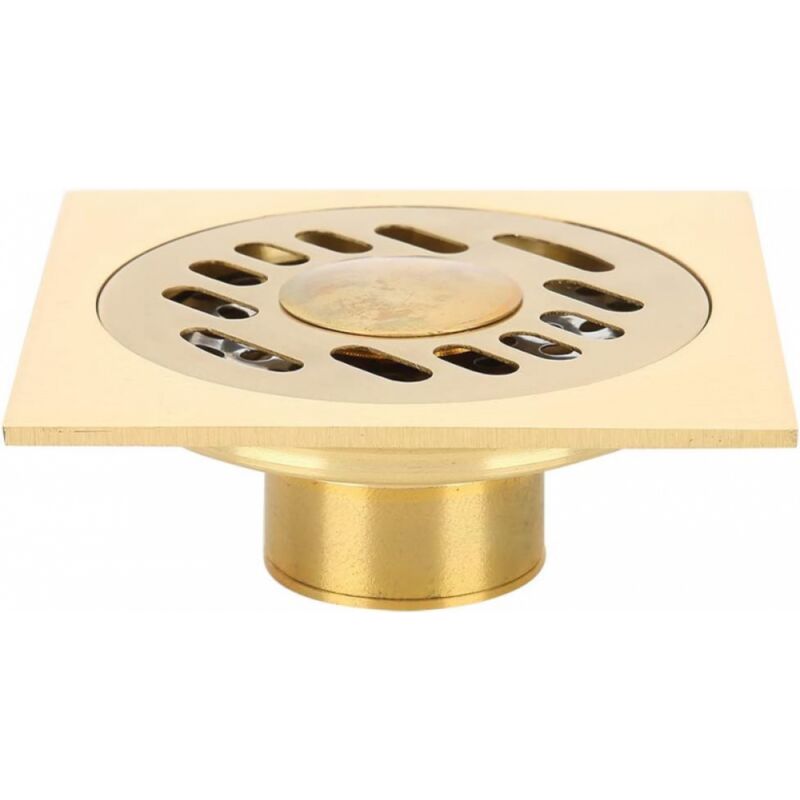 [niemals Verwendet] 10x10cm Goldkupfer-bodenablaufsieb, Großes Fassungsvermögen Für Bad Und Dusche, Geruchsdicht Und Verstopfungsfrei
