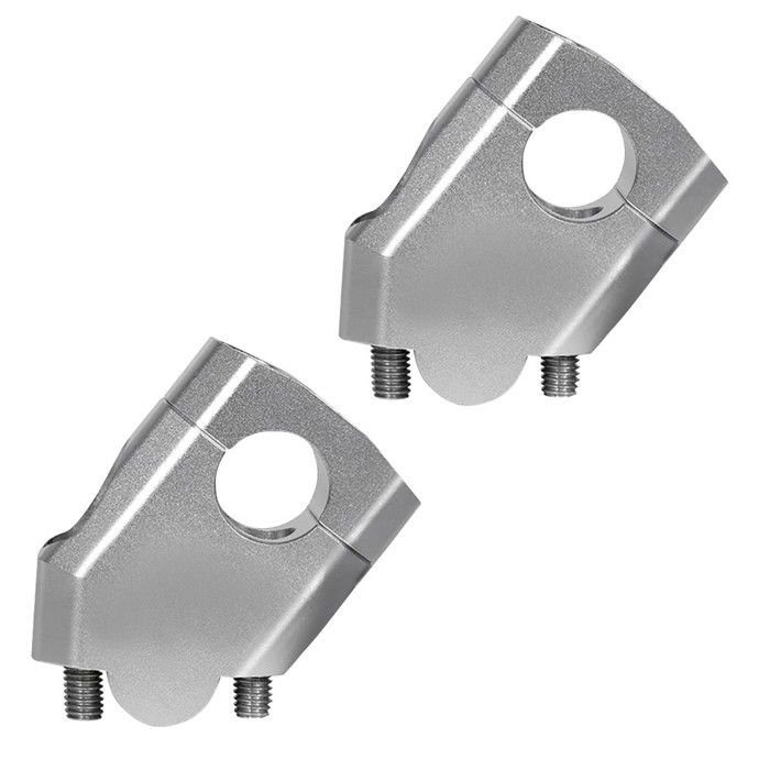 40mm Aluminium Lenkervorverlagerungen Silber Für Lenkstangen Mit Ø 22mm 7/8