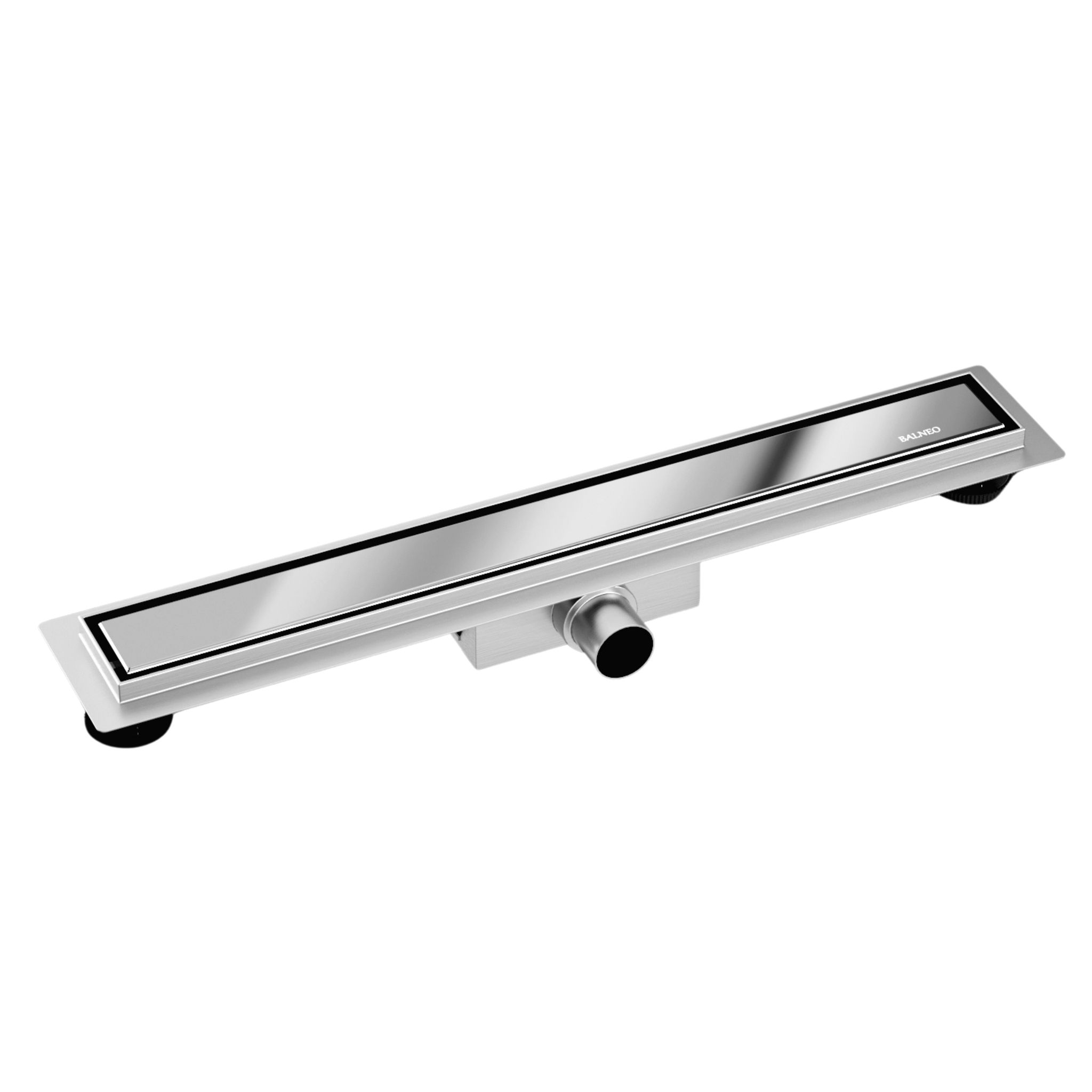 Duplex Next 2-in-1 Linearablauf 100 Cm Doppelseitiger Spiegel Silber