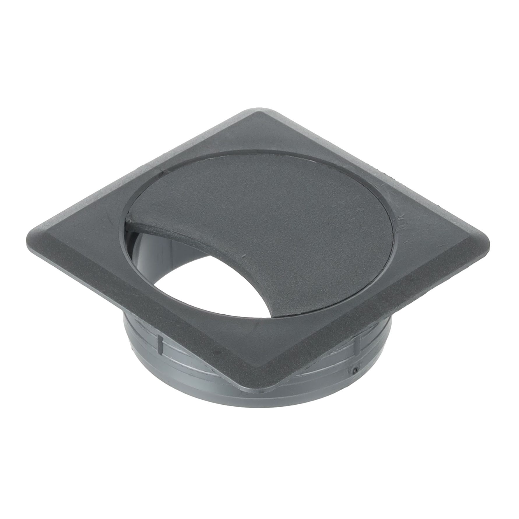 Quadratische Kabeldurchführung 60 Mm, Silberfarbener Kunststoff, H20 Riex Ek64
