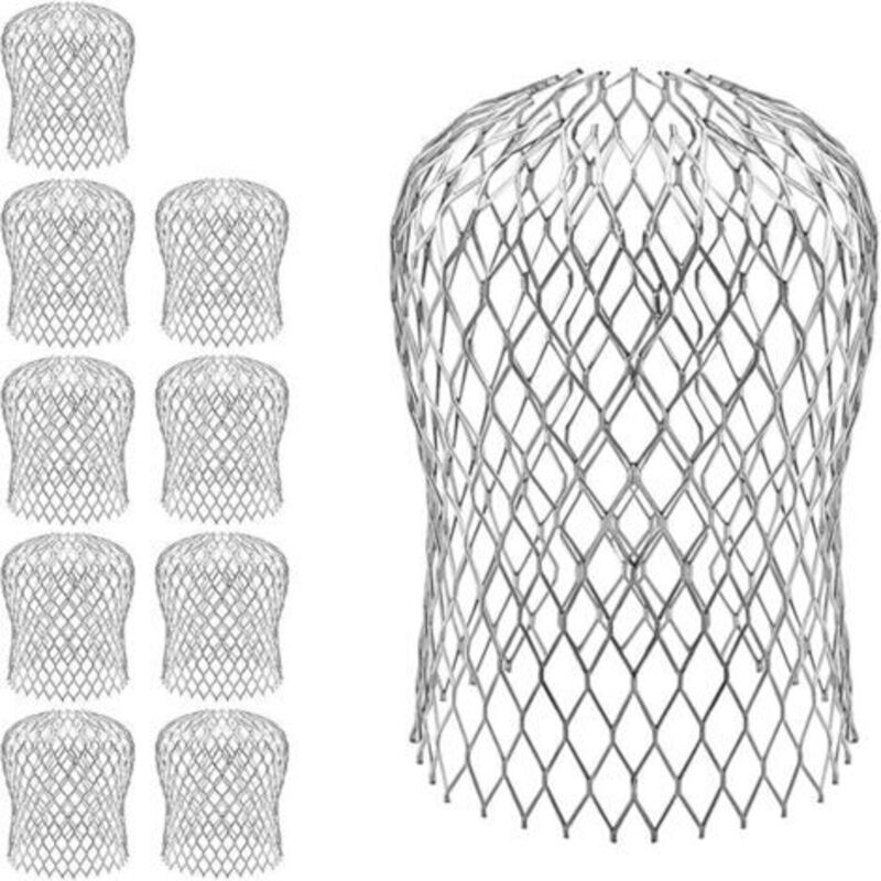 [niemals Verwendet] Dachrinnenfilter, Aluminium-dachrinnenschutz, Laubfilter, Metall-dachrinnenschutz Für Haus, Traufe, Graben, Kanalisation, 10-teilig
