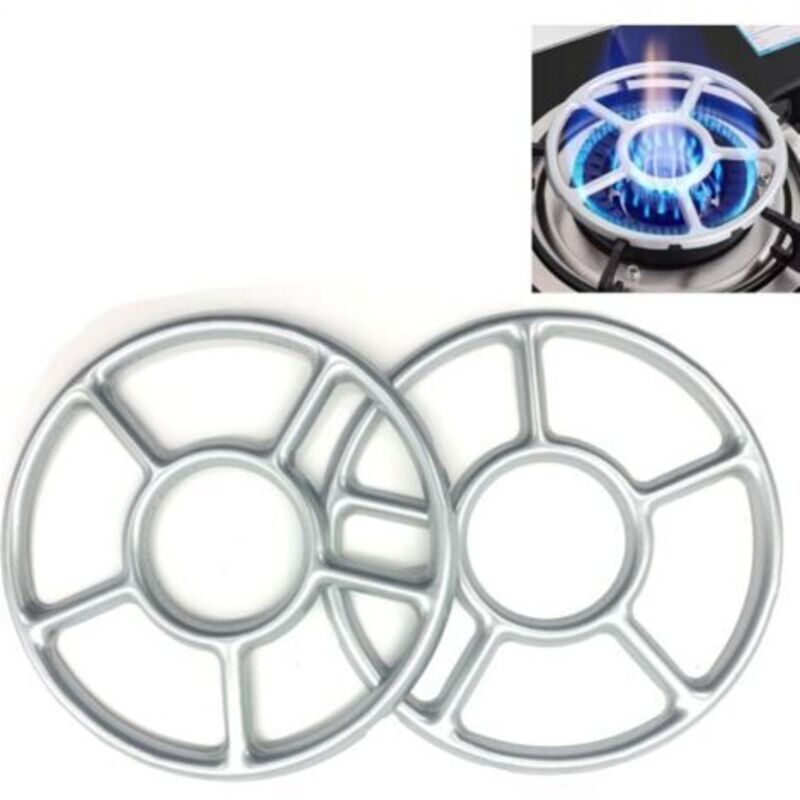 [niemals Verwendet] 2 Stück Gasreduzierstücke Für Kochfeld, Wokhalterung, Gasring, Küchengashalterung Für Heißwasserkanne, Mokka (15,5 Cm)