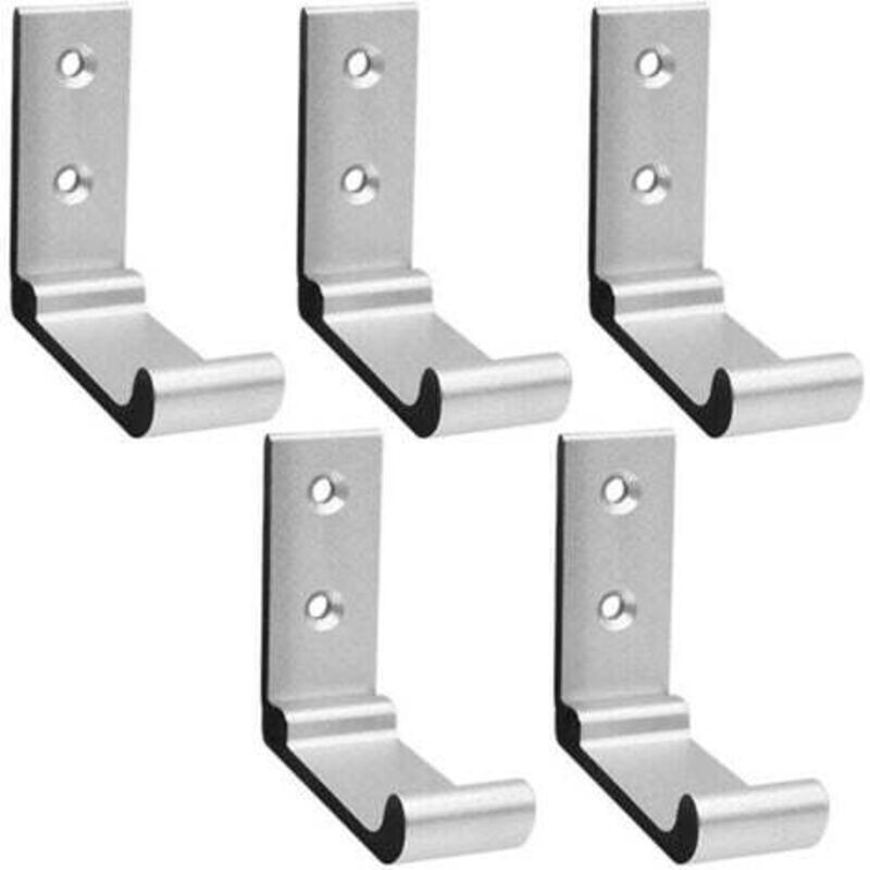 [niemals Verwendet] 5-teiliges Garderoben-set Fürs Badezimmer Mit Klapphaken, Wandhandtuchhaken Und Kleiderhaken. 90 Stabile Klapphaken Aus Aluminium.