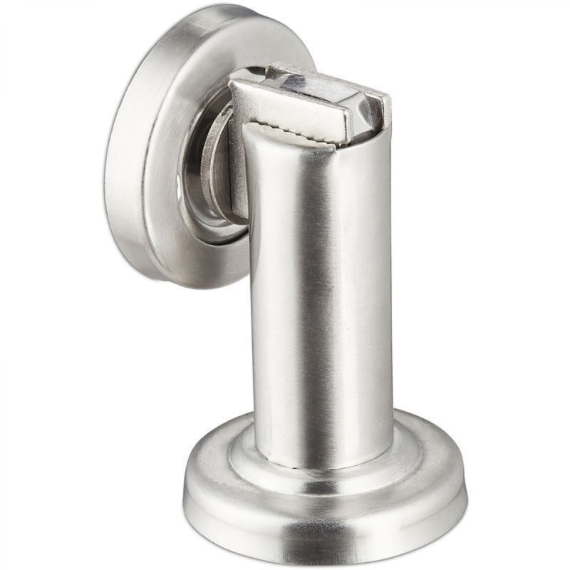 [niemals Verwendet] Magnetischer Türstopper, Magnetischer Türkeil, Edelstahl, Zur Boden- Oder Wandmontage, Silber