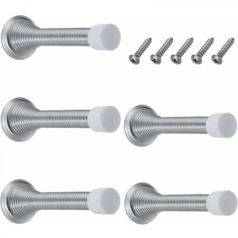 [niemals Verwendet] Set Mit 6 Türstopperfedern, Türstoppern, Türpuffern, Wandtürstoppern Zum Schutz Von Wänden Und Türen Zu Hause Und In Der Schule