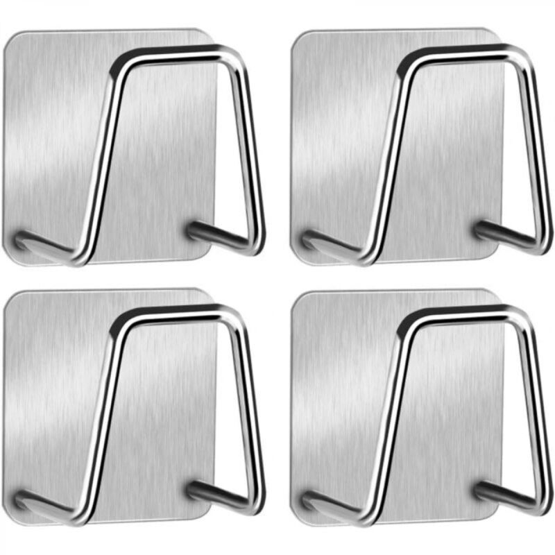 [niemals Verwendet] Selbstklebender Schwammhalter, 2 Schwammhalter Aus Edelstahl, Kein Bohren Erforderlich, Für Küchenspülen (silber)