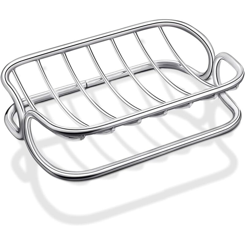 [niemals Verwendet] Seifenschale Aus Edelstahl, Selbstentleerend, Robuste Metallschale Für Dusche, Badezimmer, Küche (1 Stück)