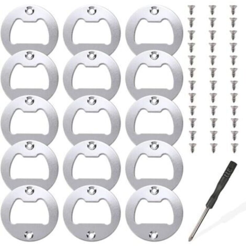[niemals Verwendet] 15 Sets Flaschenöffnereinsätze, Metalleinsatz-teilesatz Für Flaschenöffner, Harzgussformen, Harz-bieröffner, Diy-zubehör