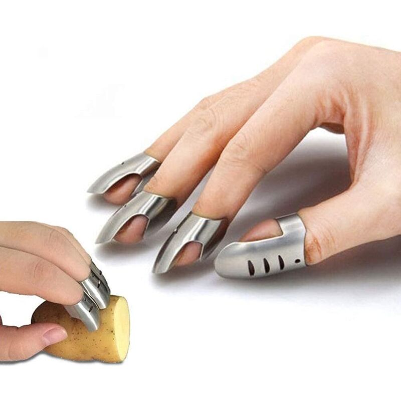 [niemals Verwendet] Fingerschutz Aus Edelstahl, Fingerschutz Für Schneidebrett, Gemüseschneidebrett