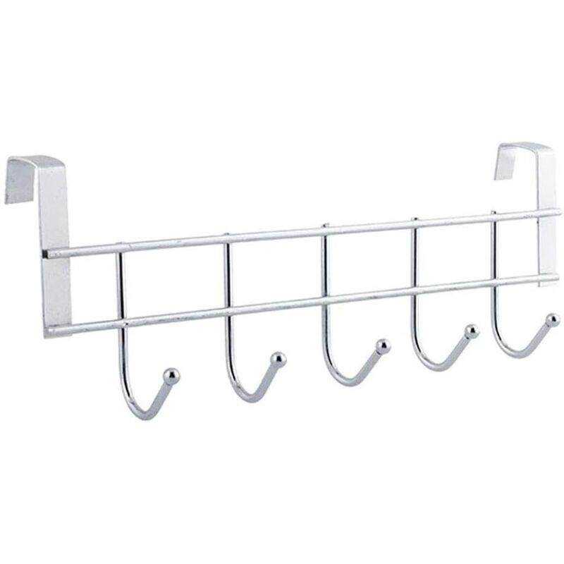 [niemals Verwendet] Handtuchhalter, Kleiderhaken, Garderobenhaken, Edelstahl-garderobe Mit 5 Haken, Geeignet Für Küche, Badezimmer, Wohnzimmer, Schlafzimmer