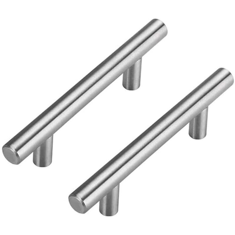 [niemals Verwendet] Set Mit 2 Möbel-/küchengriffen: Silberfarbener Edelstahl, 96 Mm Lochabstand