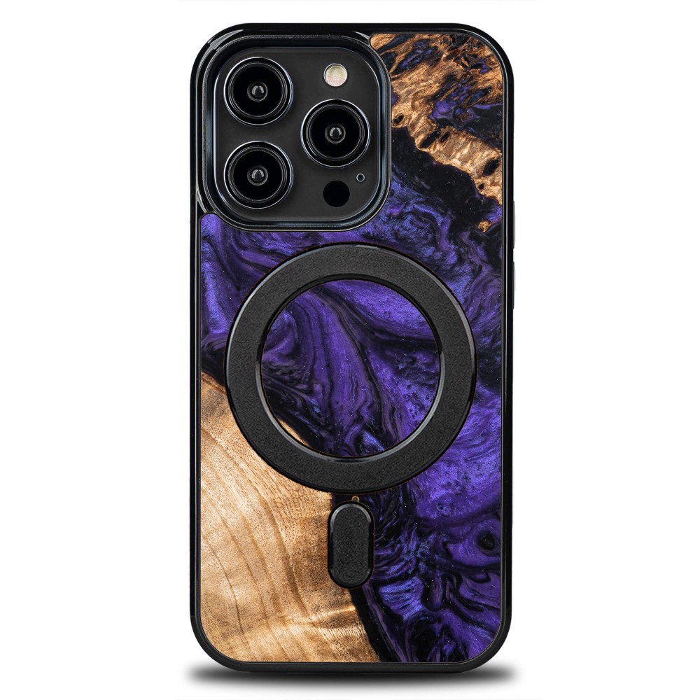 Bewood Unique Case Für Iphone 15 Pro - Violett Mit Magsafe