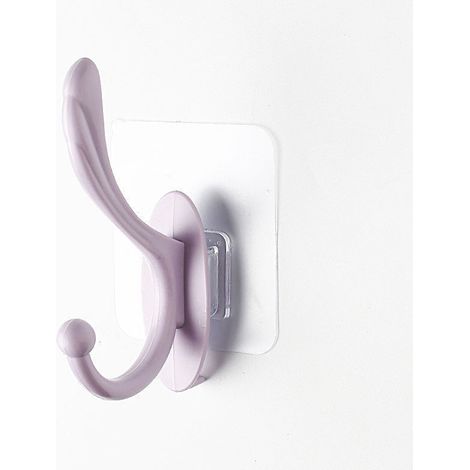 20 Hochbelastbare Klebehaken – Lila. Diese Haken Lassen Sich Ohne Bohren An Der Wand Anbringen Und Eignen Sich Daher Auch Für Wände Ohne Tragende Konstruktion.