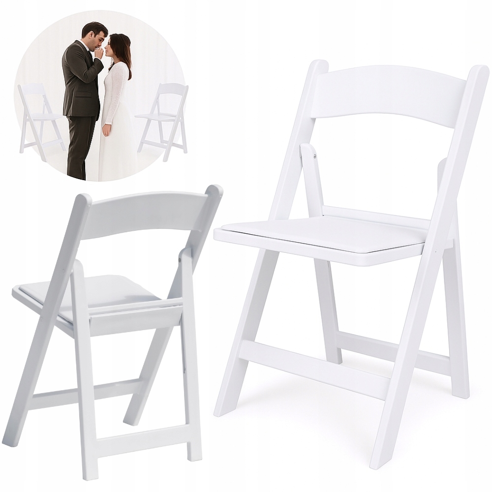 Klappstuhl, Ausziehbar, Garten, Catering, Bankett, Hochzeit, Weiß