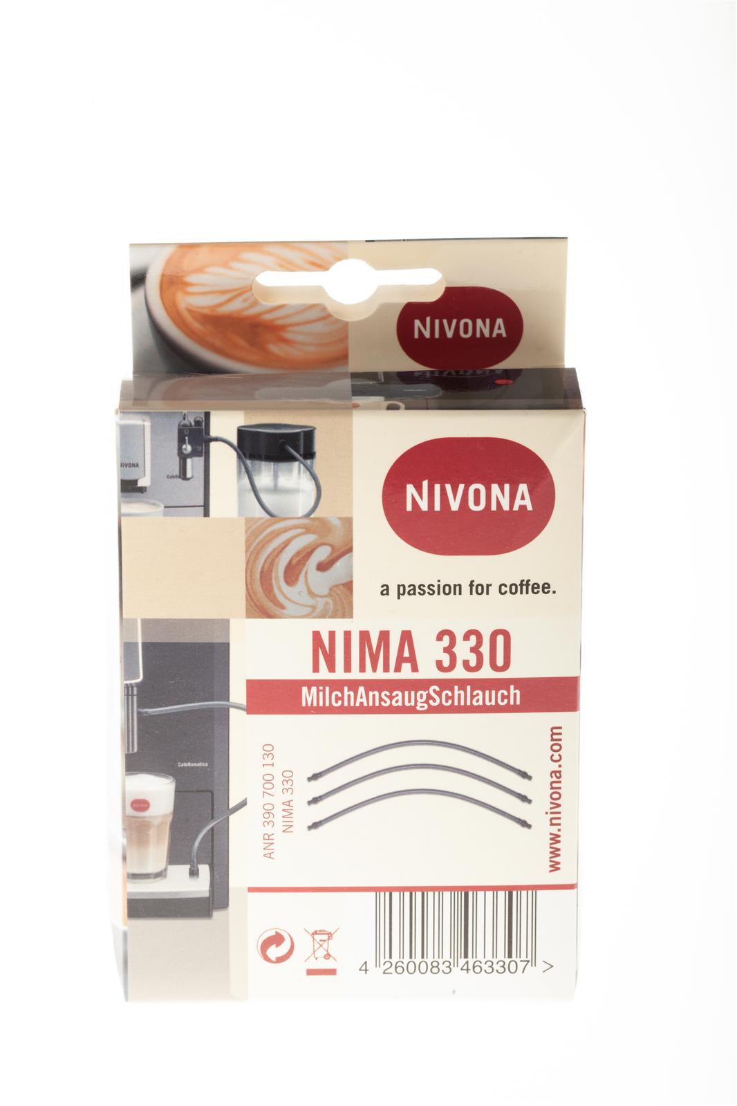 Nivona 3 Stück Milch-ansaugschlauch 30cm, Mit Nippel Auch Für Miele, Jura, Melitta