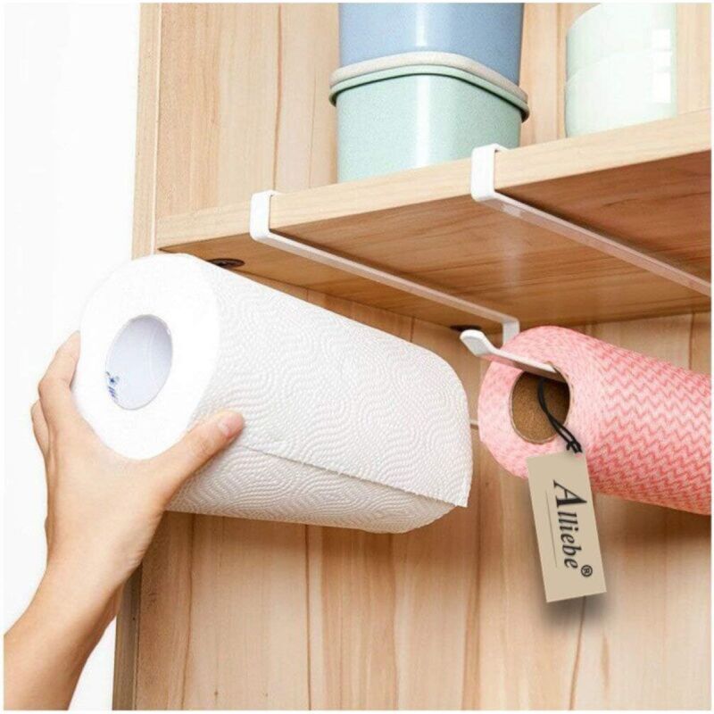 [niemals Verwendet] Unterbau-papierhandtuchspender, Papierrollenhalter Ohne Bohren Für Küche Und Bad (2 Stück)