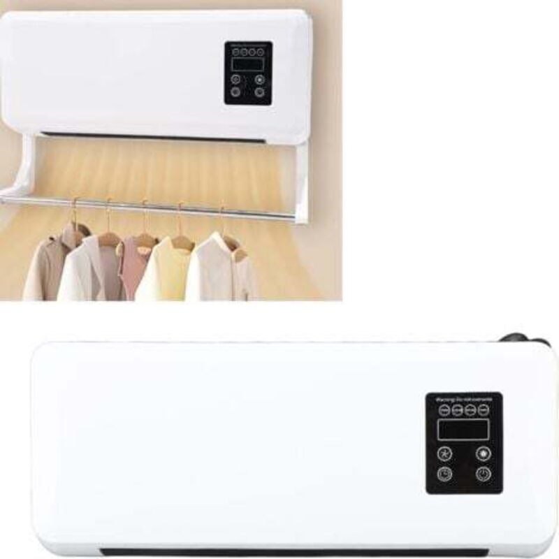 [niemals Verwendet] 1500-w-elektro-wandheizgerät Aus Abs-kunststoff, Schnellheiz- Und Kühlgerät Mit Fernbedienung, Handtuchtrockner Für Schlaf- Und Badezimmer, 220-v-eu-stecker