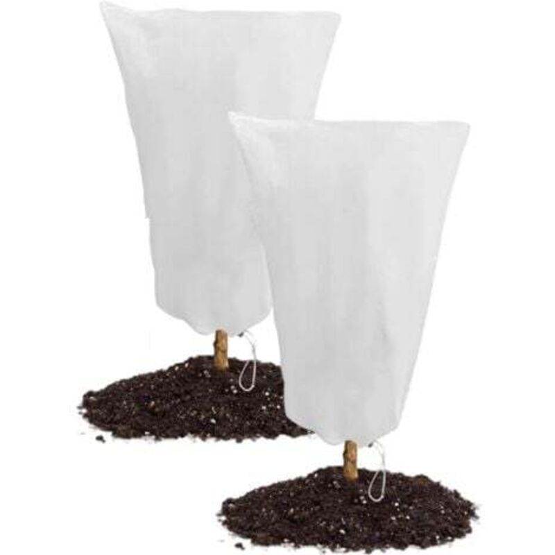 [niemals Verwendet] Winterabdeckung Für Gartenpflanzen (80 X 120 Cm), 2er-pack, Schutz Vor Kälte Und Frost, 60 G/m²