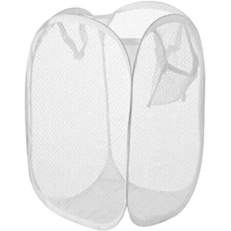 [niemals Verwendet] Set Mit 2 Hängenden Wäschekörben, Faltbaren Schmutzwäschebeuteln, Wäschenetzen, Wäschekörben, Faltbaren Wäschekörben Für Kleiderschrank, Studentenwohnheim, Schlafzimmer, Badezimmer