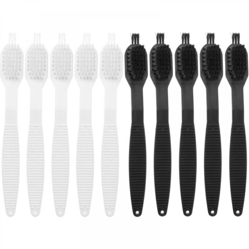[niemals Verwendet] Set Mit 10 Kleinen Nylon-reinigungsbürsten Für Küchengeräte – Für Entsafter Und Sojamilchbereiter – Weiß Und Schwarz