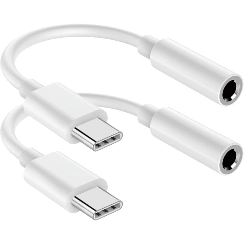 [niemals Verwendet] 3,5-mm-kopfhöreranschlussadapter, 2er-pack, Anschluss Für Iphone X (10)/8/8 Plus/7/7 Plus, Usb-c Für Ios 10.3, 11 Oder Neuer