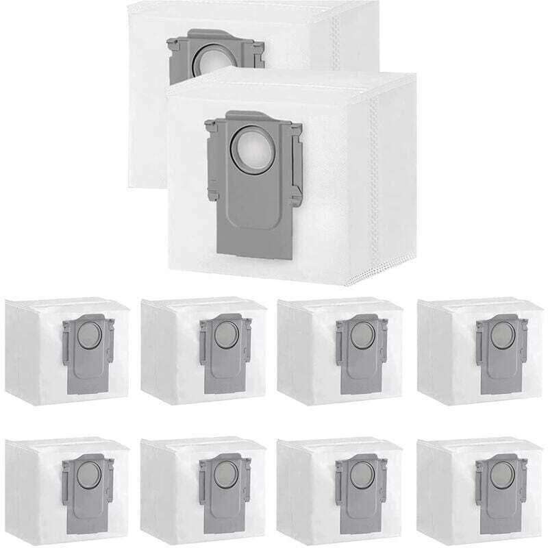 [niemals Verwendet] 10er-pack Staubbeutel Für Xiaomi Roborock S7 Max Ultra / S7 Pro Ultra / Q7+ / Q7 Max+ / Q5+ Saugroboter-station, 3 Liter Fassungsvermögen, Einweg-ersatzbeutel, Filter, Bürste, Von