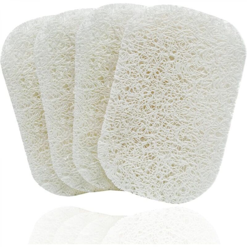[niemals Verwendet] Rutschfeste Seifenschalenunterlagen, Selbstentleerende Seifenschale, Seifenschale Für Dusche, Küche, Badezimmer, Reisen, Hotel, Reinigungsprodukte (weiß, 4)