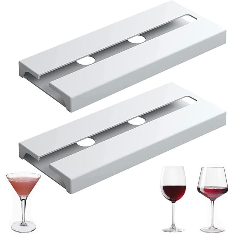 [niemals Verwendet] (weiß) 2er-set Hängendes Weinglasregal, Hängender Glashalter, Weinglashalter, Glashalter, Weinglashalter Für Zuhause, Bar, Küche