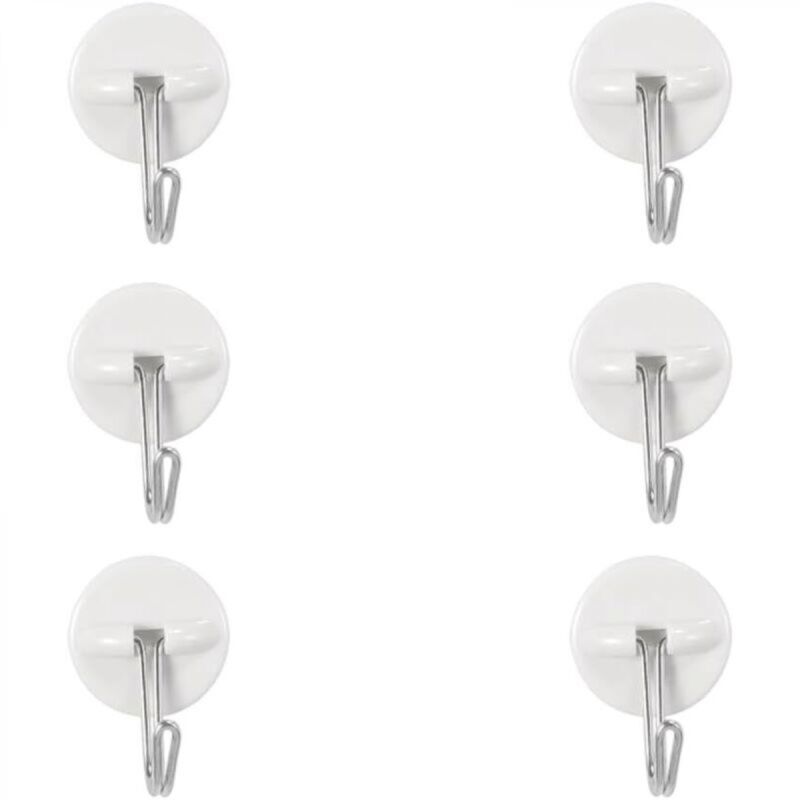 [niemals Verwendet] Klebehaken, 6 Stück, Handtuchhalter, Klebehaken Für Die Wand, Mehrzweckhaken, Für Bad, Küche, Wand, Tür