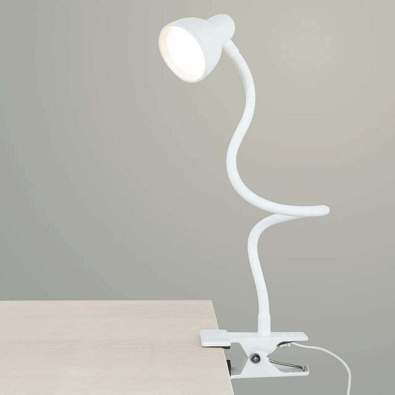 [niemals Verwendet] Ansteckbare Leselampe, 3 Farbtemperaturen (3000–6500 K), 10 Helligkeitsstufen, Dimmbar, 360° Flexibler Schwanenhals, Led-schreibtischlampe Mit Schutzclip