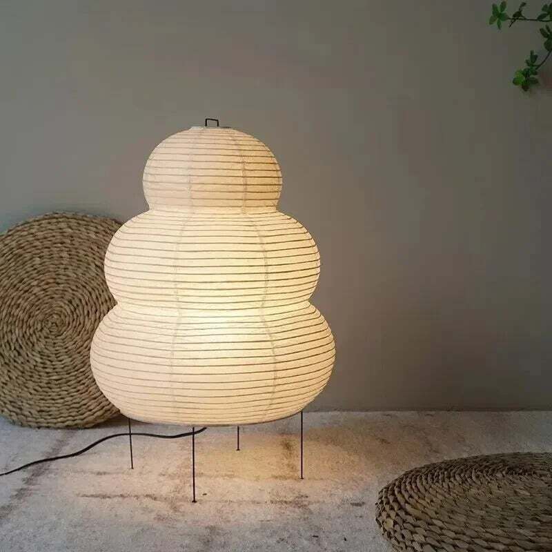 [niemals Verwendet] Stehlampe Aus Reispapier, Tischlampe In Schneemannform Mit Warmem Licht, Europäischer Standard, E27-fassung, 60 X 40 Cm