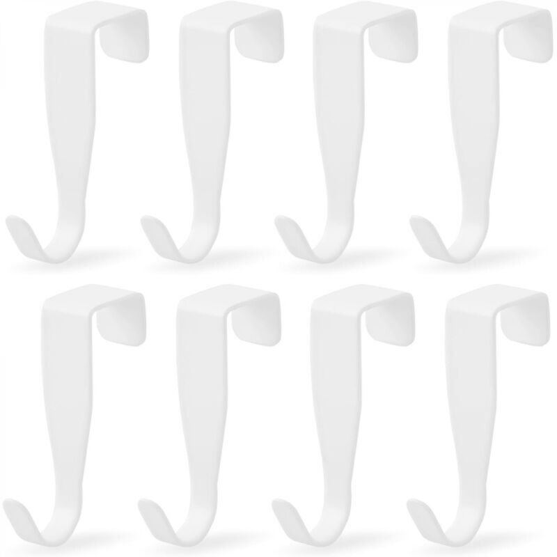 [niemals Verwendet] Set Mit 8 S-förmigen Türhaken Aus Edelstahl Für Handtuchhalter Im Badezimmer, Schubladen, Schränke Und Küchen.