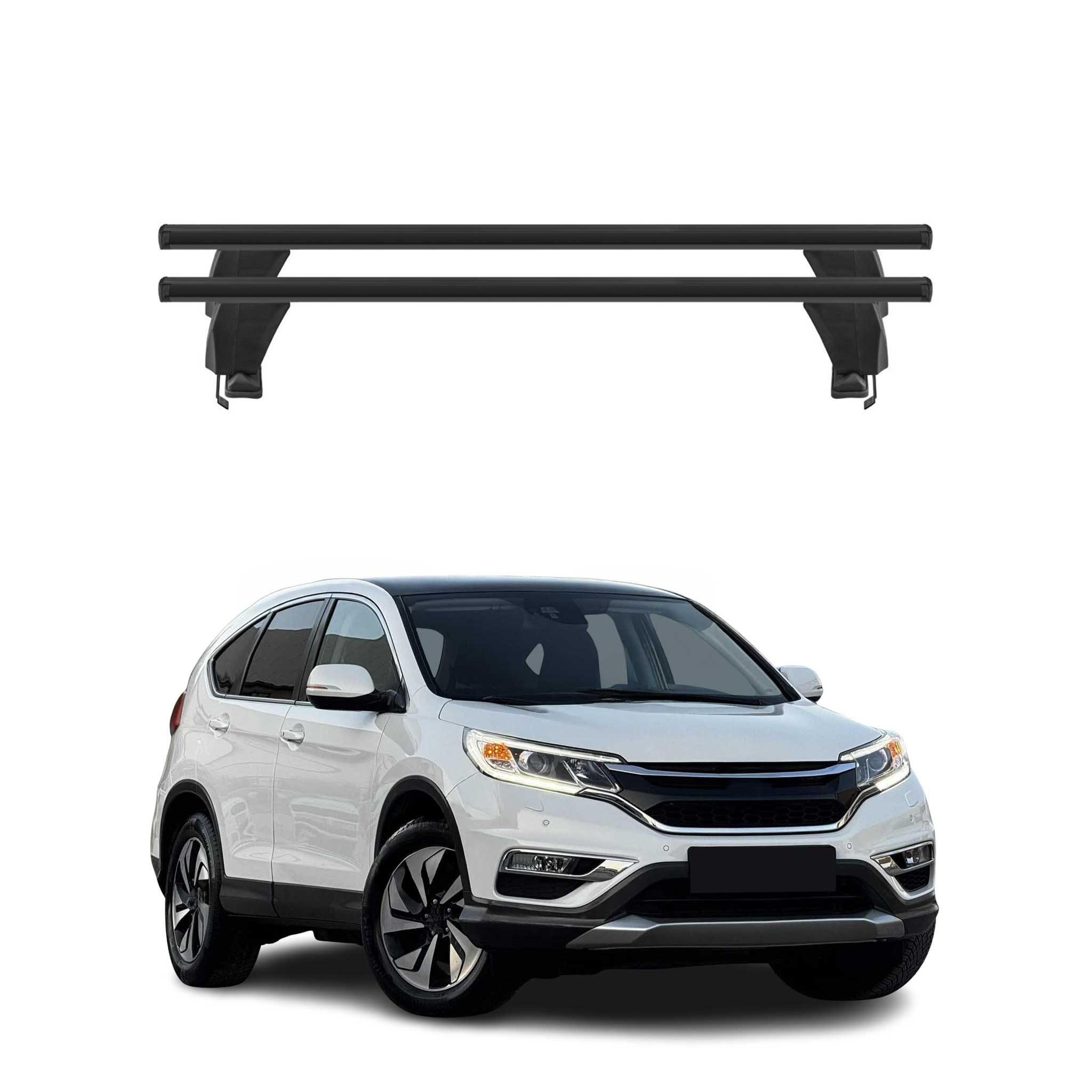 Omac Dachträger Querträger Alu Für Honda Cr-v Iv 2013-2018 – Abschließbar – T-nut – City-crash-getestet – Max. 50 Kg Silber