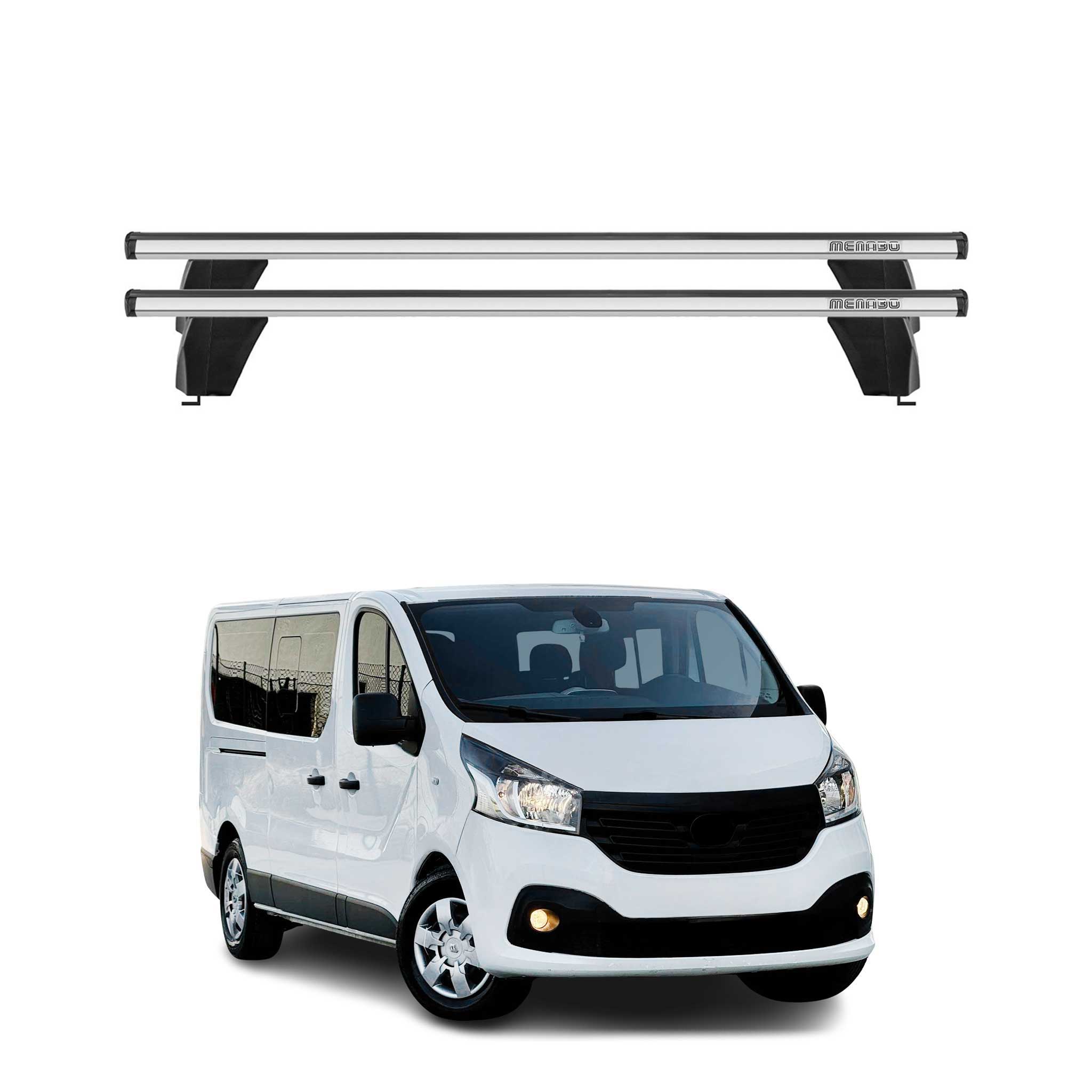 Omac Dachträger Querträger Alu Für Opel Combo D 2012-2018 – Abschließbar – T-nut – City-crash-getestet – Max. 75 Kg Silber