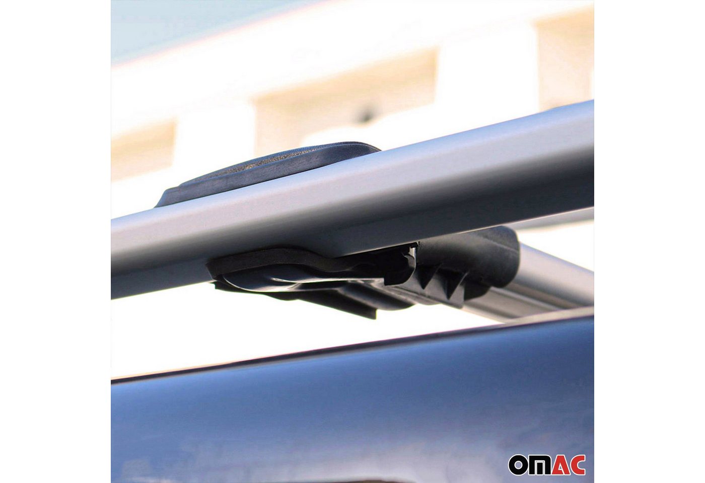 Omac Aluminium Dachträger Querträger Für Renault Megane Iii Grandtour 2009-2016 – Max. 75 Kg – 2 Stangen Silber Bild 4