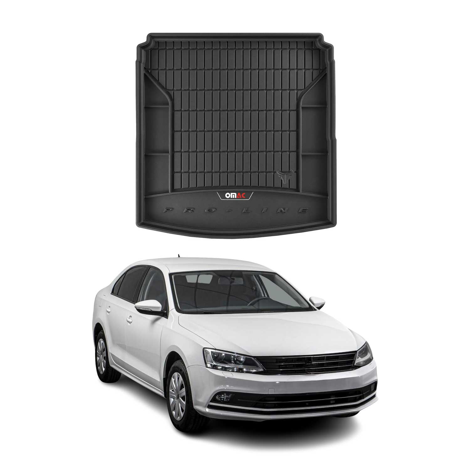 Kofferraumwanne 3d Tpe Premium Kompatibel Mit Vw Jetta Vi Sedan 2014-2018 - Kofferraumschutz Innen Antirutsch Kofferraummatte Mit Hohem Rand Für Auto Schwarz