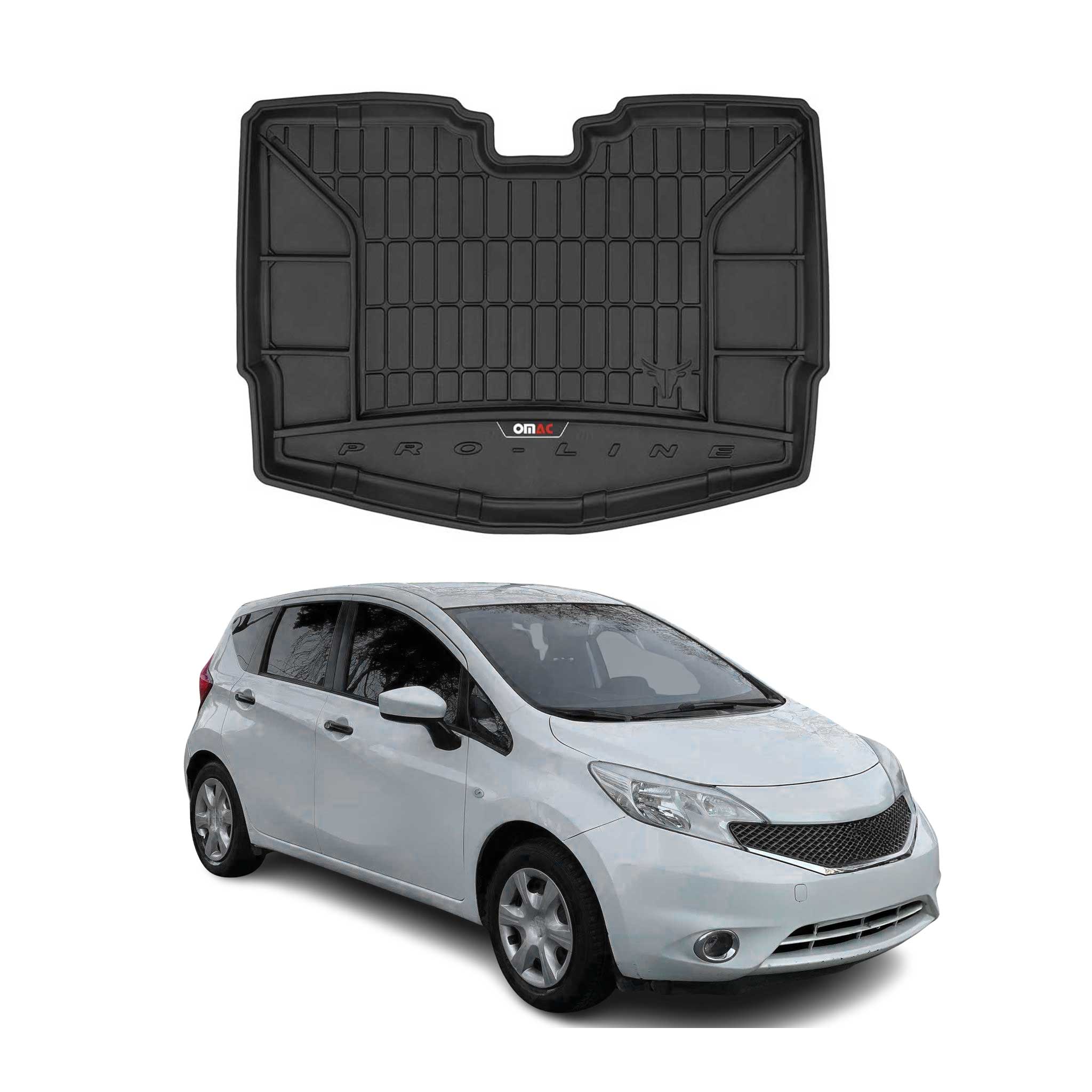 Omac Kofferraumwanne 3d Tpe Premium Kompatibel Mit Nissan Note Ii Hatchback 5d 2012 Bis 2023 - Kofferraumschutz Innen Antirutsch Kofferraummatte Für Auto Schwarz