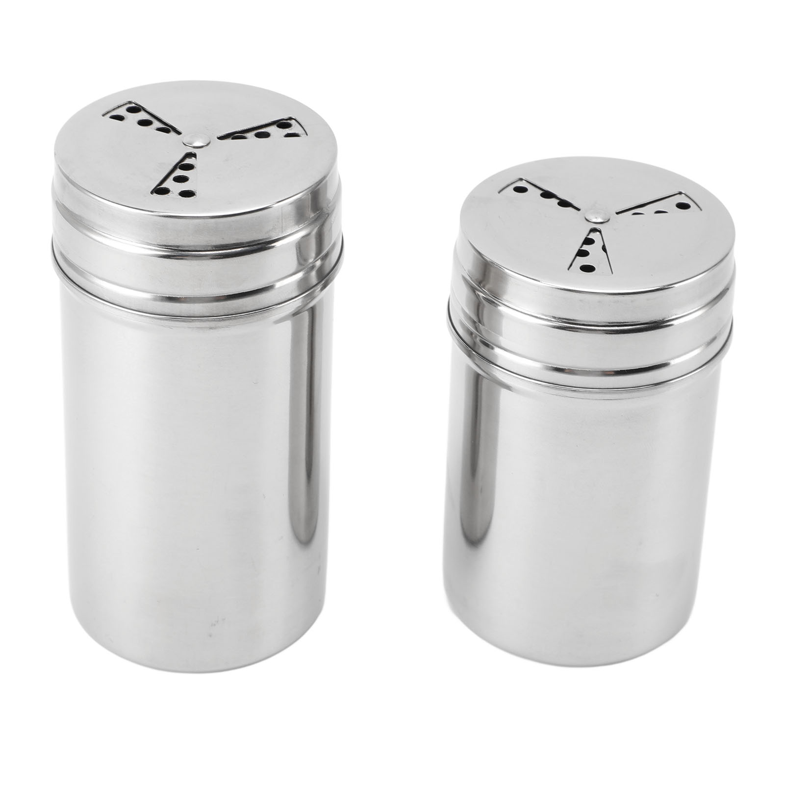 Set Aus 2 Drehbaren Gewürzgläsern Aus Edelstahl 304, Zahnseidebehälter, Sieb, Pfeffermühle, Grillbesteck, Gewürzgläsern