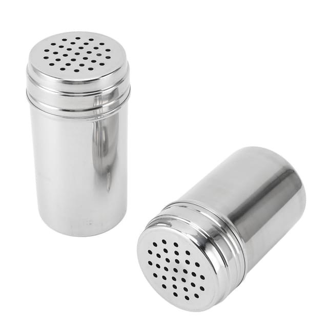 Set Aus 2 Drehbaren Behältern Aus Edelstahl 304 Für Gewürze, Zahnseide, Sieb, Pfeffer, Grillgewürz Und Andere Würzmittel