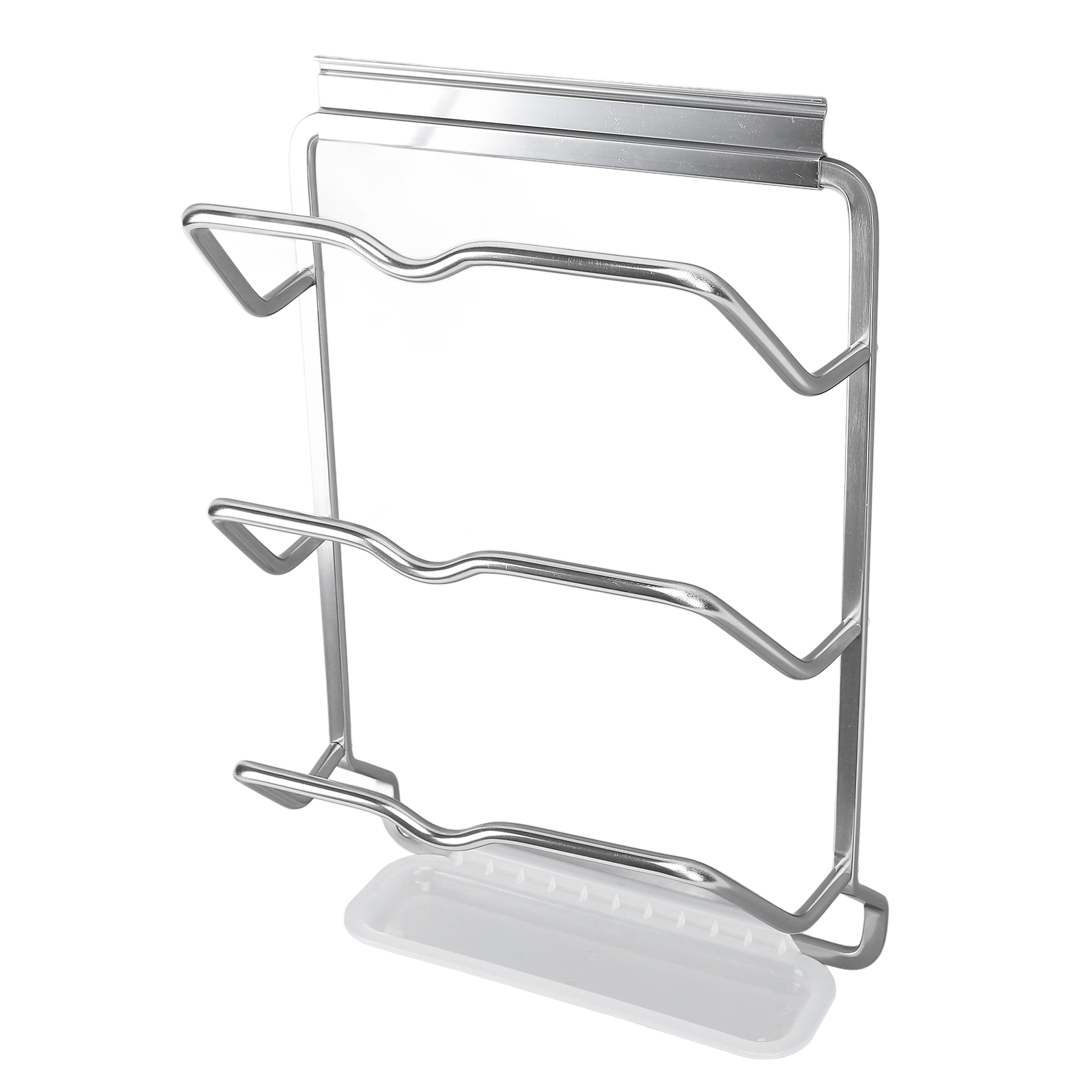 Dreistöckiger Küchenbesteckhalter Aus Aluminium Mit Wasserschale