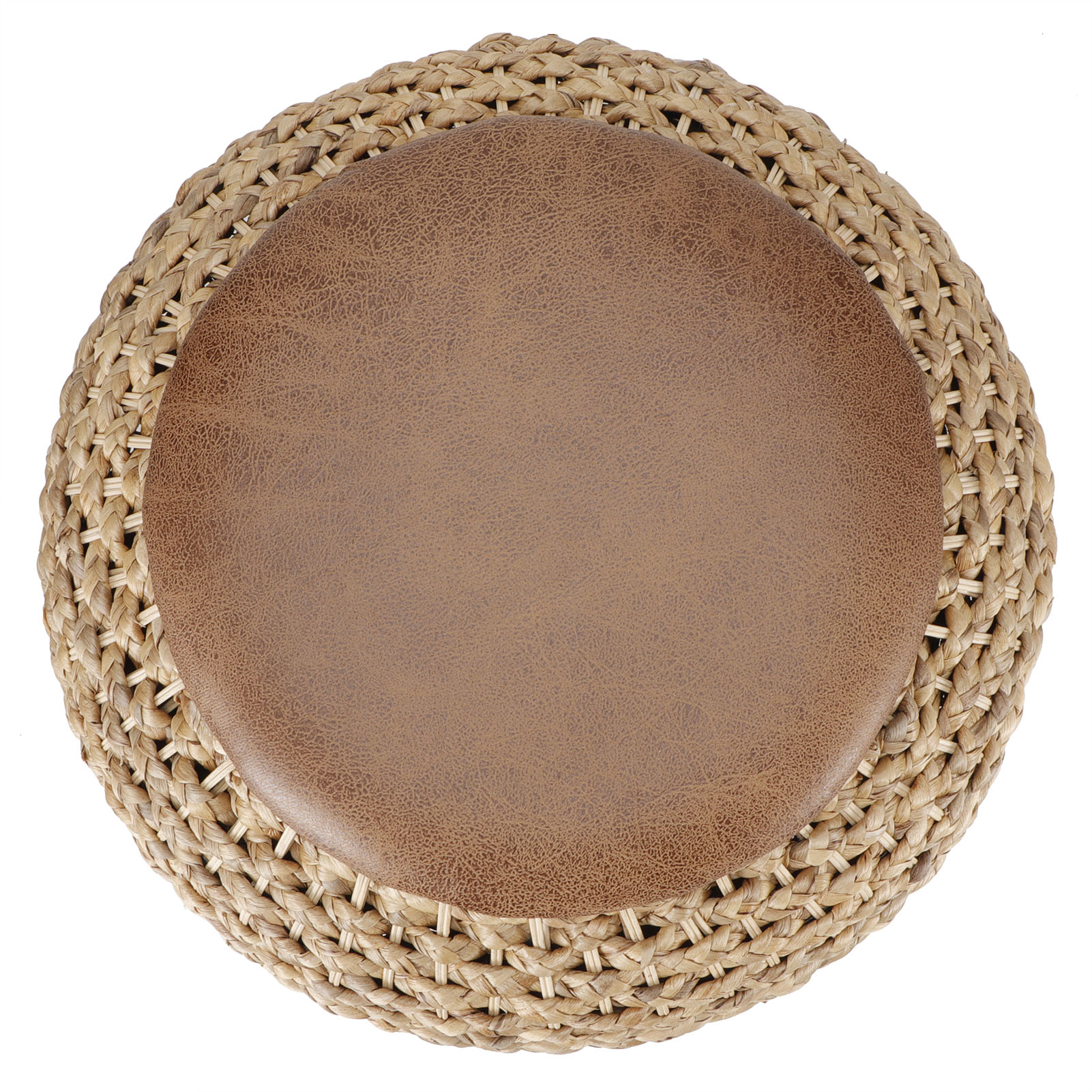 Geflochtenes Rattankissen Für Sitzgelegenheiten, Fenster-/balkonkissen Oder Tatami-matte, Erhöhtes Kissen (übergroß) – Durchmesser 40 Cm / Höhe 17 Cm, Inklusive Luftdichtem Beutel Und Trockenmittel