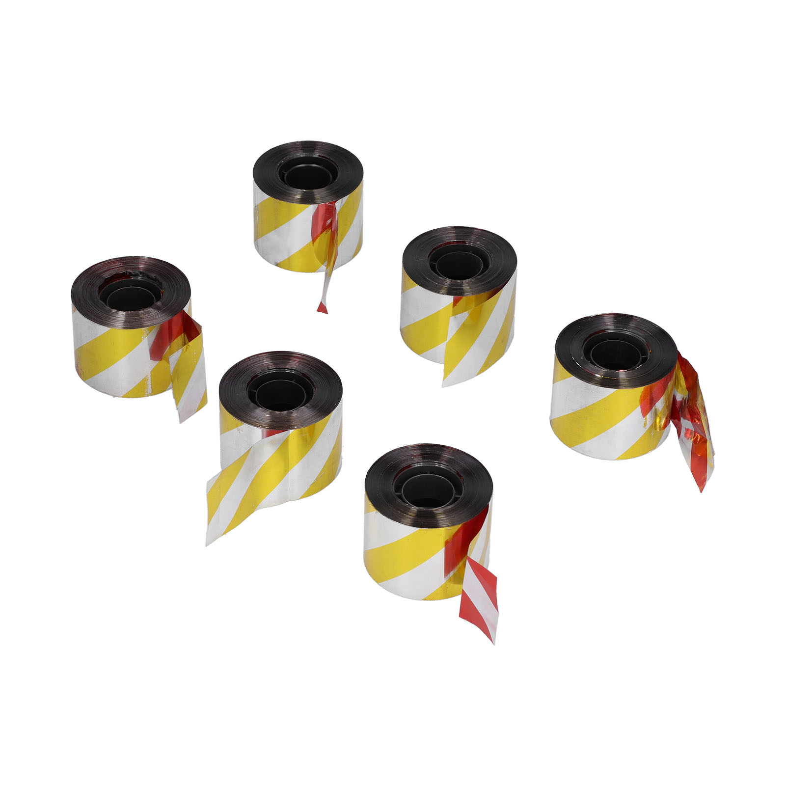 Glitzerndes Vogelschutzband, 6 Stück Pro Packung, Reflektierendes Band Zum Schutz Von Vögeln Vor Obstgärten Und Getreidefeldern (breite: 4,8 Cm, Länge: 80 M, Eine Seite Silberrot, Die Andere Seite Sil