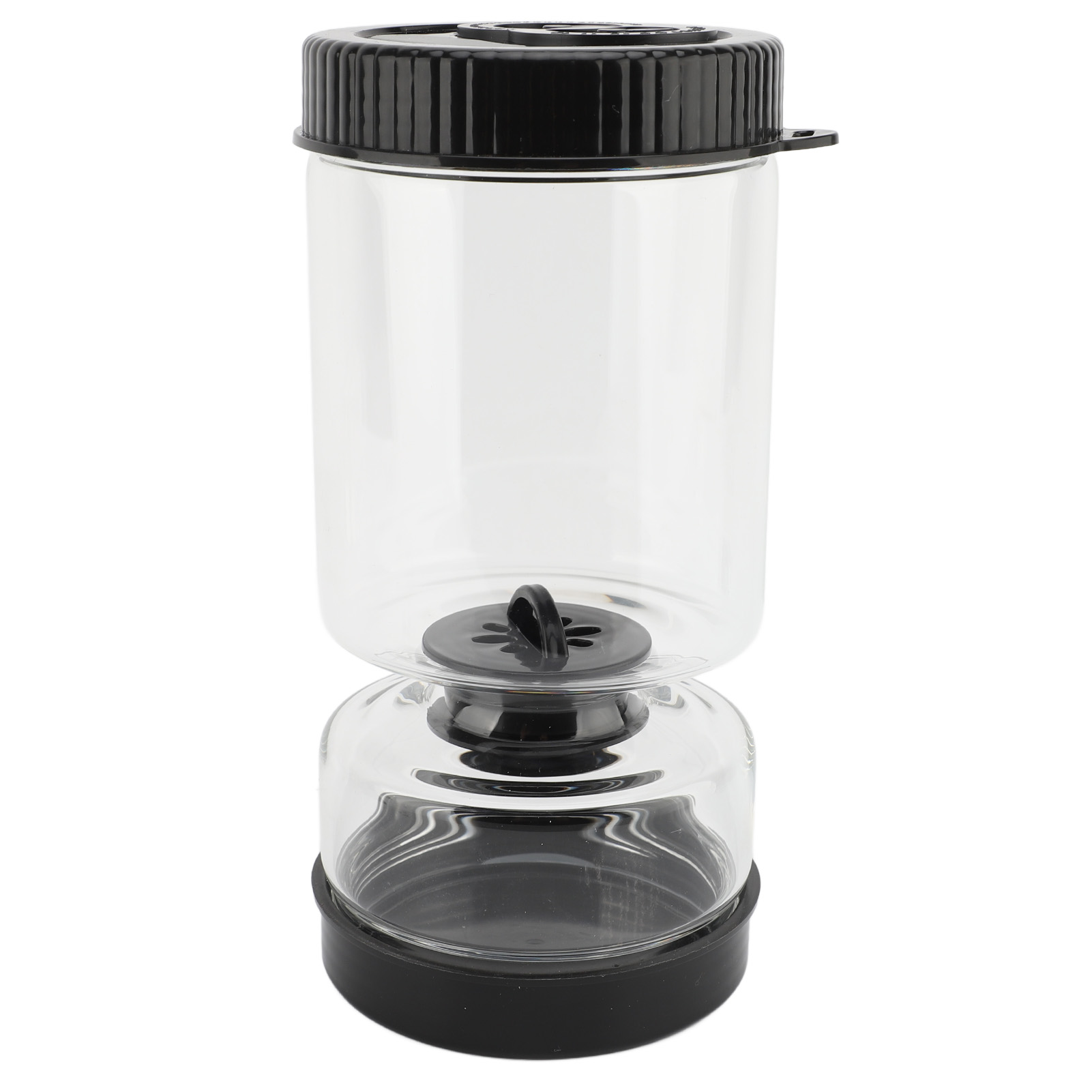 Einmachgläser Aus Glas – Küchenbehälter Mit Nass-/trockentrennung, Einmachglas, Schwarz