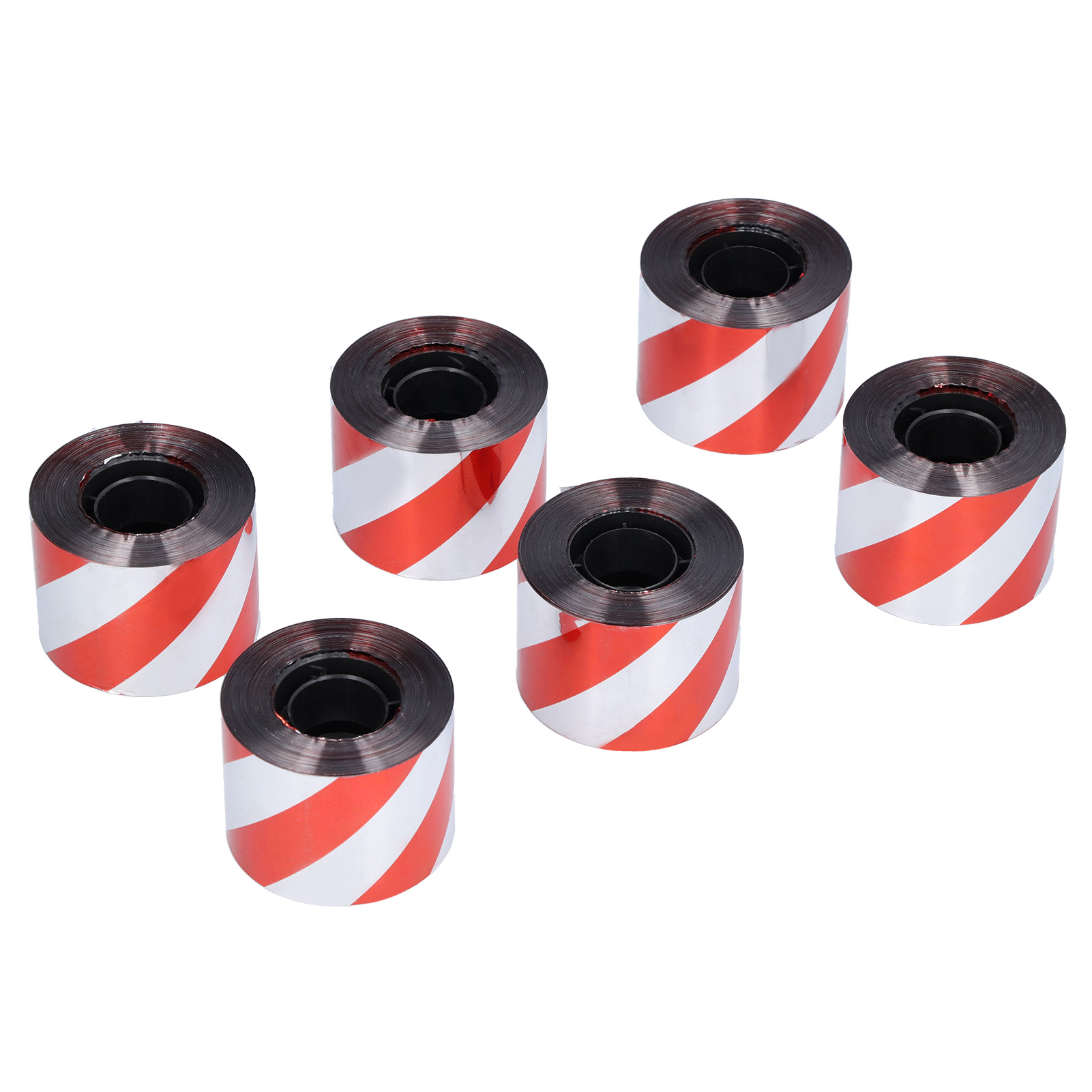 Glitzerndes Vogelabwehrband (6 Stück Pro Packung) – Reflektierendes Band, Um Vögel Von Obstgärten Und Getreidefeldern Fernzuhalten, 4,8 Cm Breit, 80 M Lang, Doppelseitig Silberrot