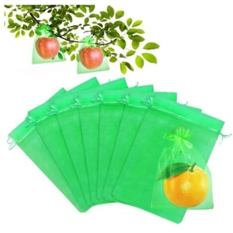 Schutzhüllen Für Weintrauben – 60 Stück – Organza – 30 X 20 Cm – Grün