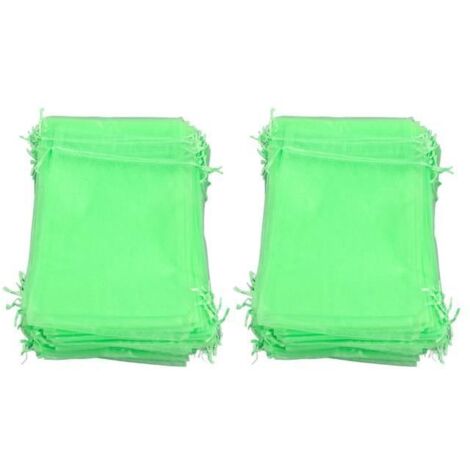 Schutzhüllen Für Obst, 100 Stück – Grün – Polyethylen – 10 X 15 Cm