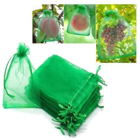 Obstschutzbeutel 30 X 40 Cm – 50er-packung, Netz Für Weintrauben, Organzabeutel Mit Kordelzug Für Den Garten, A