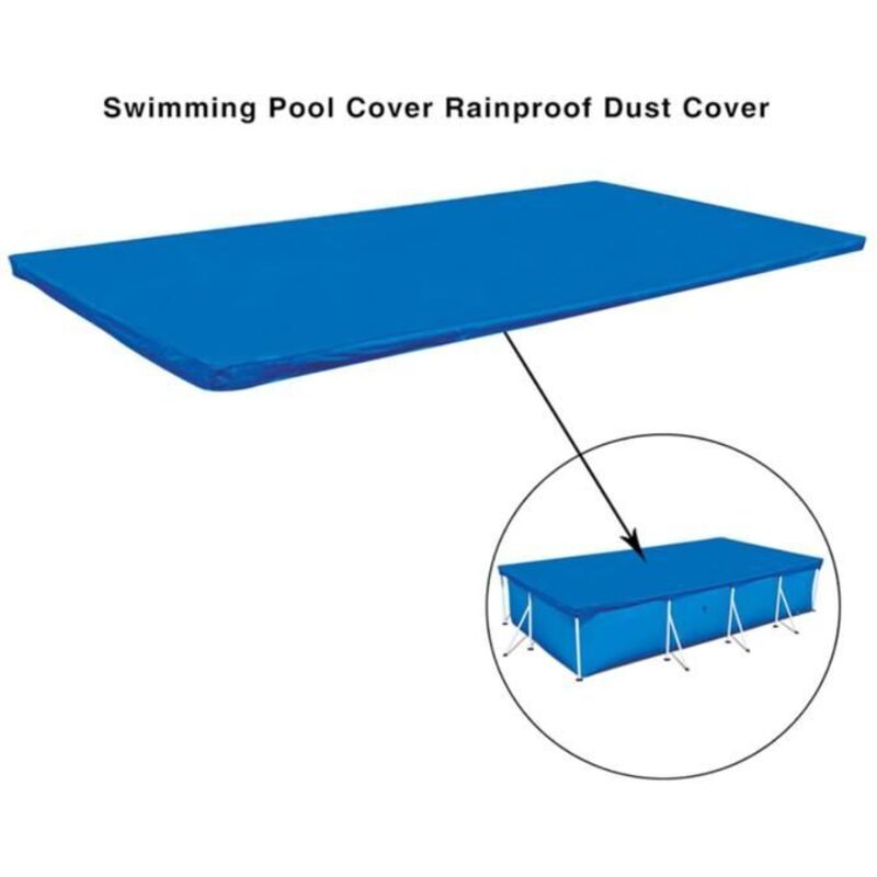 Schutzhülle Für Rechteckige Schwimmbecken 220 X 150 Cm – Wasserdicht, Staubdicht, Uv-beständig – Winter- Und Sommerabdeckung Für Den Garten