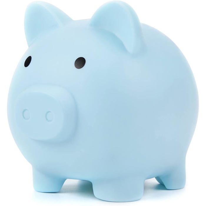 0jolie Sparschwein Für Kinder, Erinnerung An Die Eltern, Hübsche Sparbox (blau)