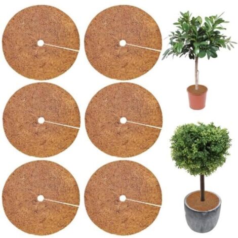 Pflanzenschutzmatten Aus Kokosfasern – 6er-pack – 30 Cm – Frostbeständig Und Feuchtigkeitsspeichernd